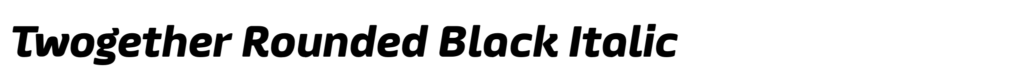 Twogether Rounded Black Italic image